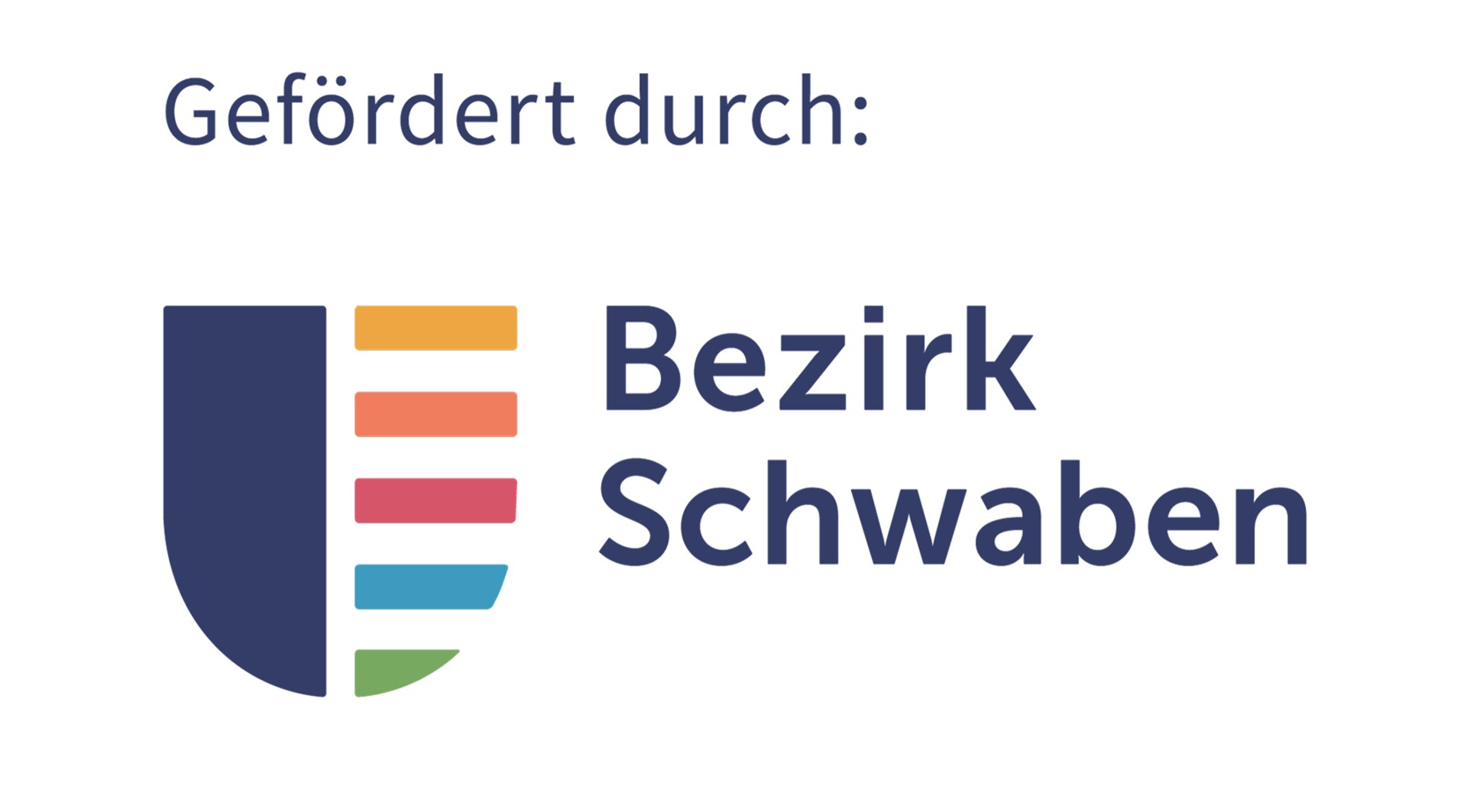 Logo Bezirk Schwaben "gefördert durch"